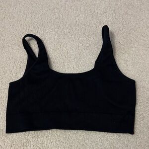 GAP BODY Black Ribbed Women's Bralette